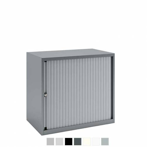 Grey storage cabinet