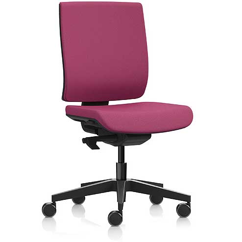 Pink desk chair with swivel base