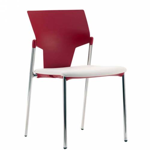 Ikon meeting chair with upholstered seat