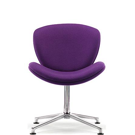 Purple chair with swivel base