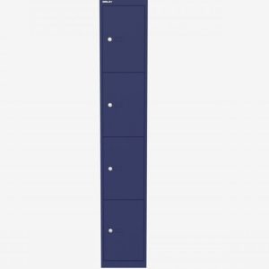 Bisley metal slimline storage locker with four doors
