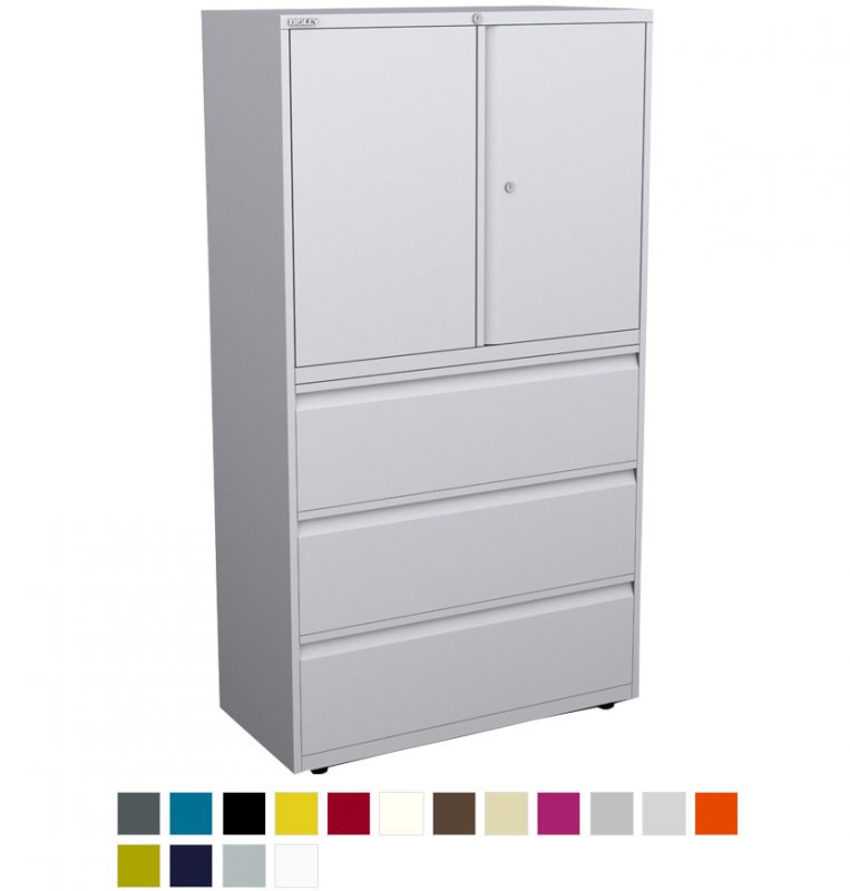 White filing and storage unit