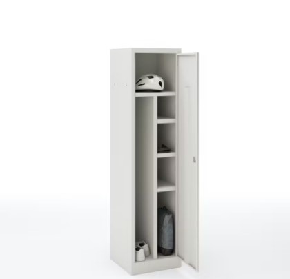 Bisley combi locker with hanging space and five shelves