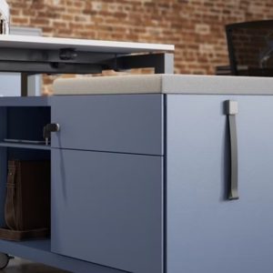 Grey-blue Caddy storage by Bisley