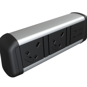 Black desk top power module