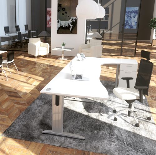 White Domino desk