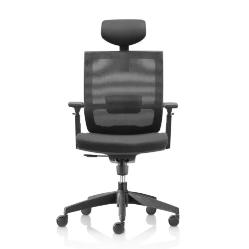Black Drayton task chair with headrest