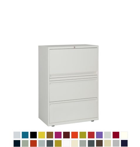 White filing and storage unit