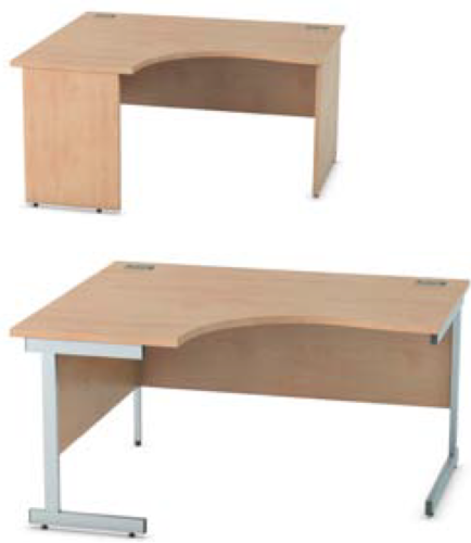 Satellite crescent desk