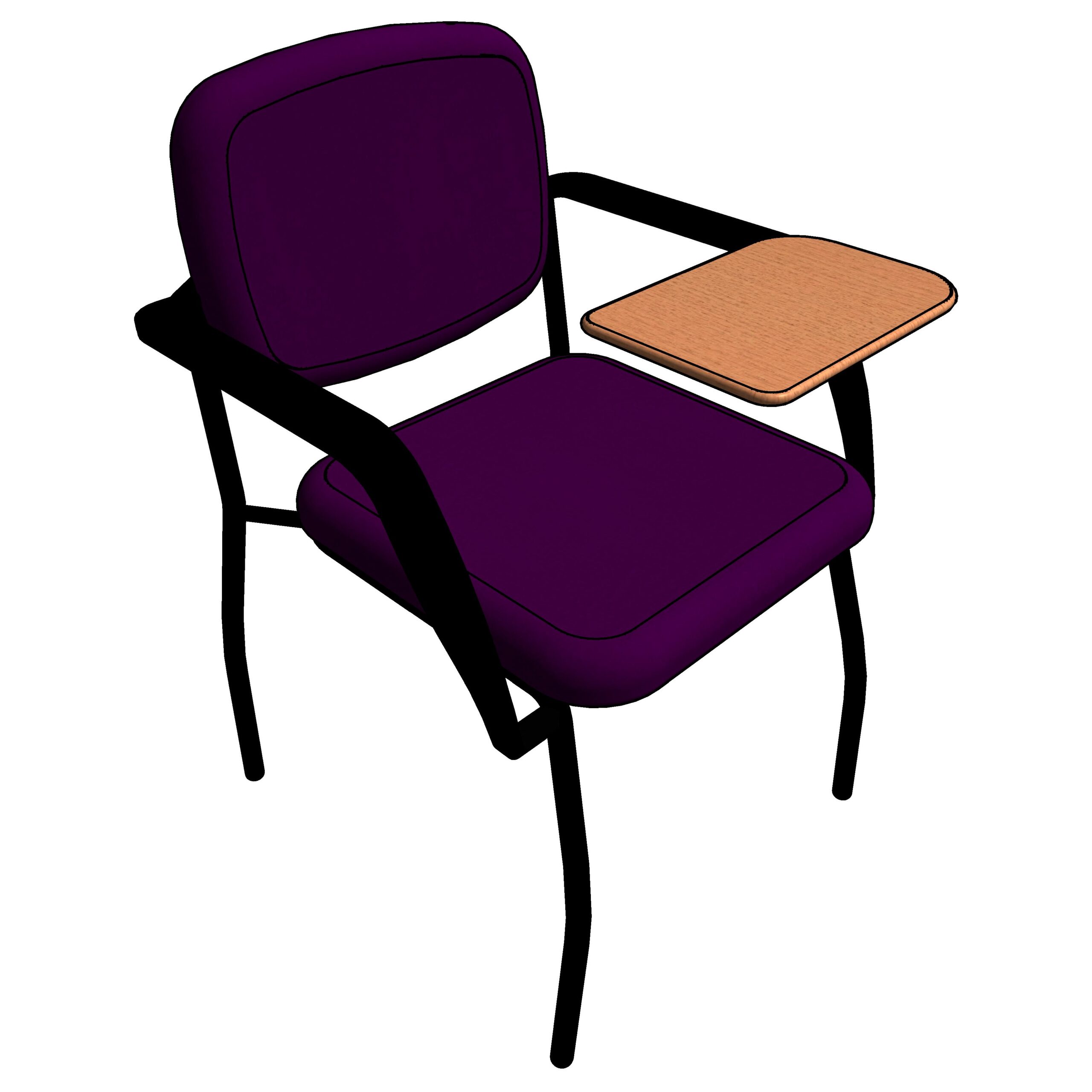 Purple Gloucester task chair with table