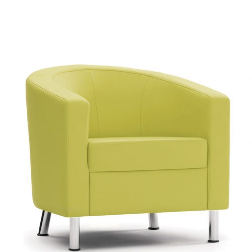 Yellow tub chair