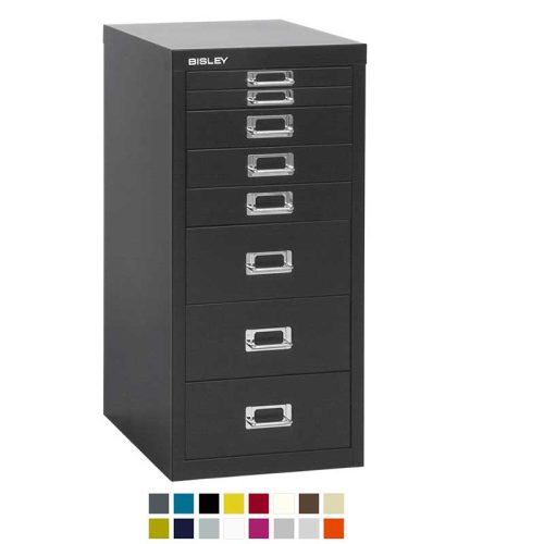 Black filing cabinet