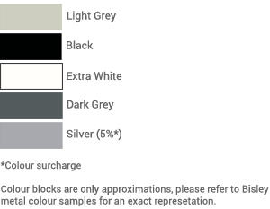 Bisley essentials tambour shutter colour palette