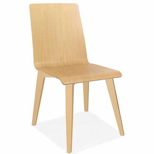 Wooden chair with wooden legs