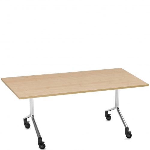 Rectangular wooden folding table
