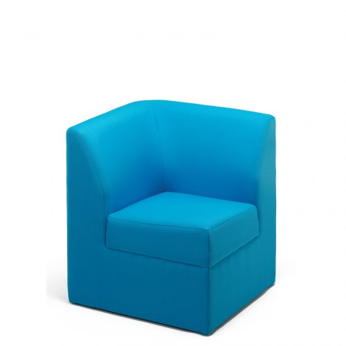Blue corner seat