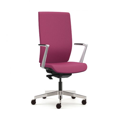 Pink swivel chair