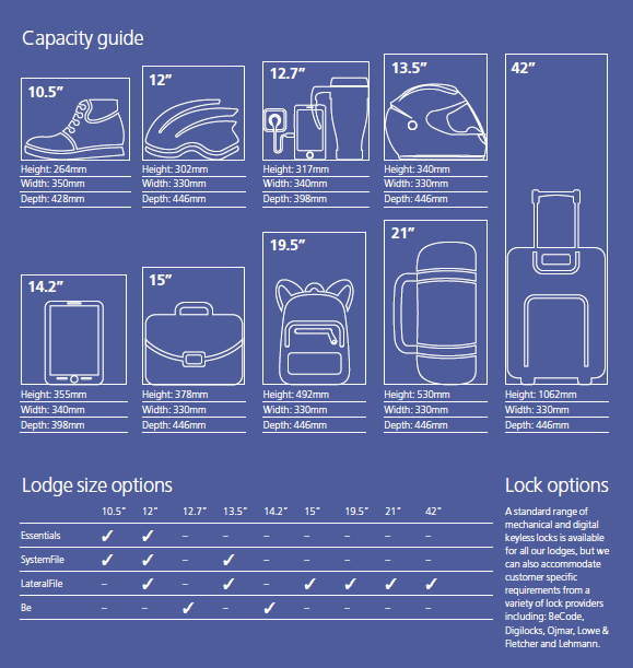 Bisley locker capacity guide