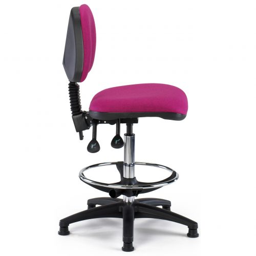 Pink draughtsman chair