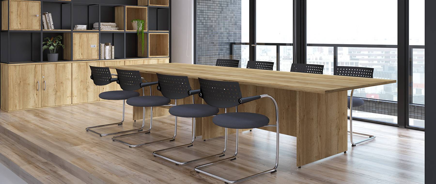 Panel End Boardroom Table - Image 3