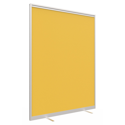 Yellow floor standing screen