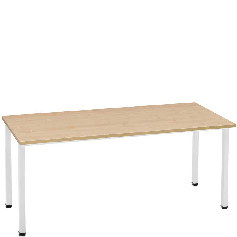 Rectangular table with wooden top
