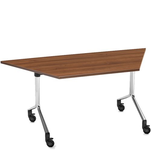 Trapezium flip-top table